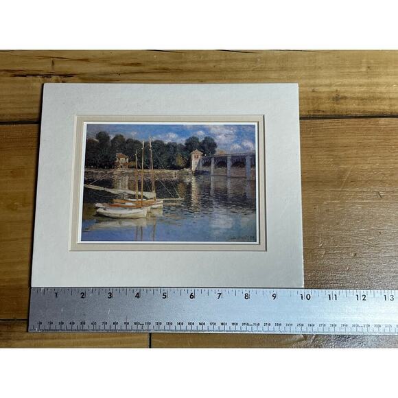 Claude Monet (1840-1926) - Painting print boats, port and regatta at Argenteuil - Picture 5 of 6